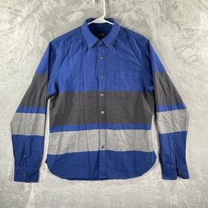 Todd Snyder Shirt men's Medium Button Down Colorblock Long Sleeve Casual Minimal